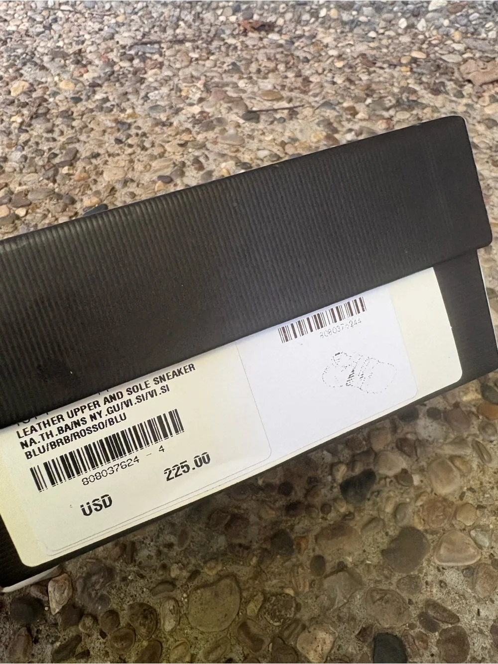 Gucci Baby Black Sneakers with Red Heel Accent